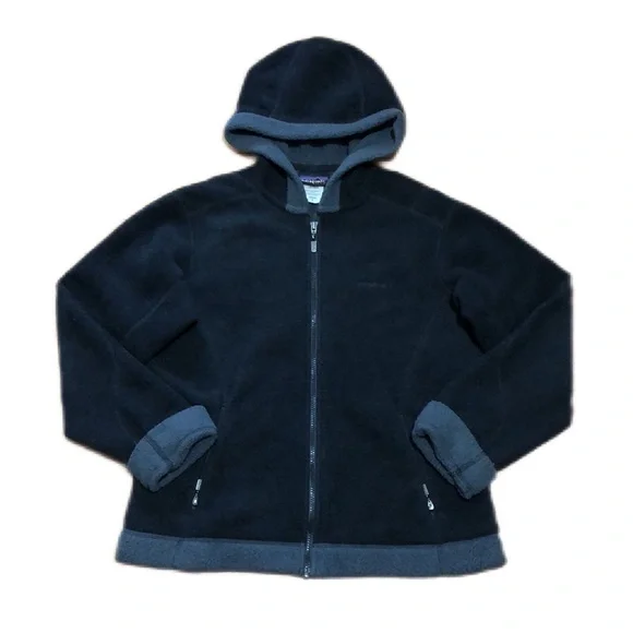 Patagonia Women’s Synchilla Arctic Fleece Jacket in Black & Grey, size Large - Picture 2 of 16